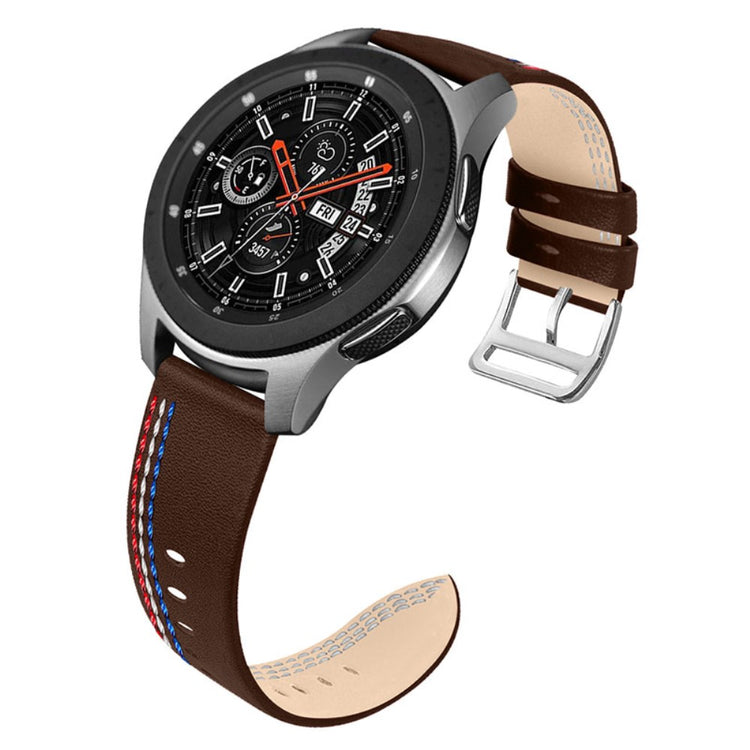 Samsung Galaxy Watch 3 (45mm) / Samsung Galaxy Watch (46mm) Ægte læder Rem - Brun#serie_4