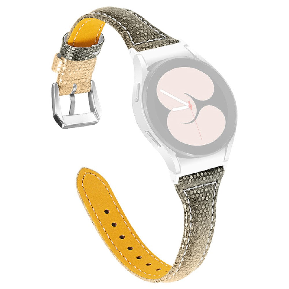 Rigtigt flot Universal Samsung Ægte læder Rem - Sølv#serie_1