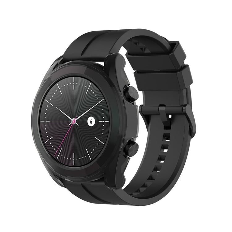Huawei Watch GT 2 42mm Gennemsigtig Silikone Bumper  - Sølv#serie_2
