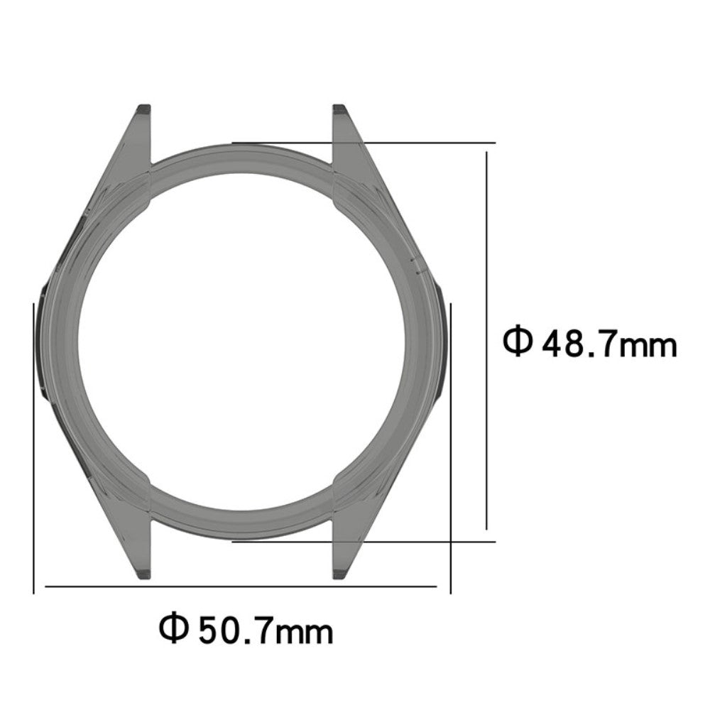 Huawei Watch GT Runner Gennemsigtig Silikone Bumper - Gennemsigtig#serie_2