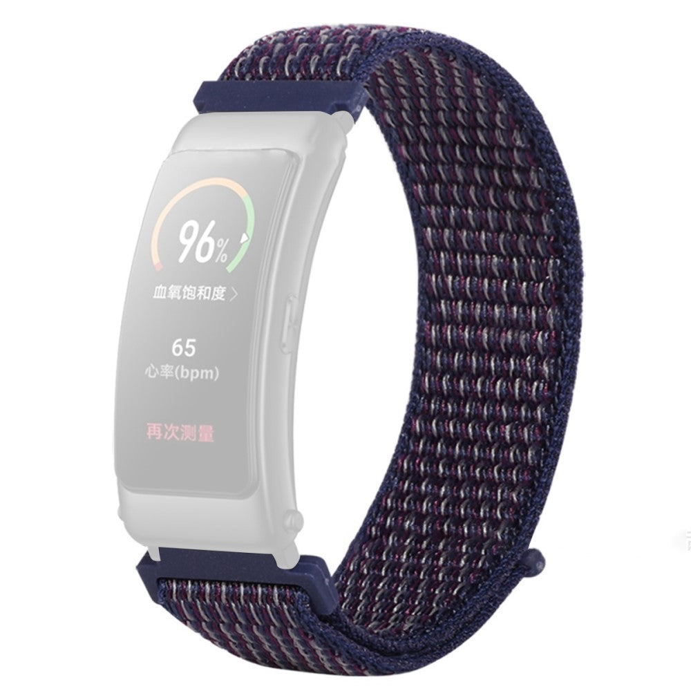 Mega fed Huawei Band 6 / Huawei Band 3 Nylon Rem - Blå#serie_1