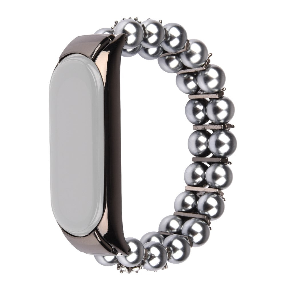 Klassisk Xiaomi Mi Smart Band 6 / Xiaomi Mi Band 5 Sten Rem - Sølv#serie_1