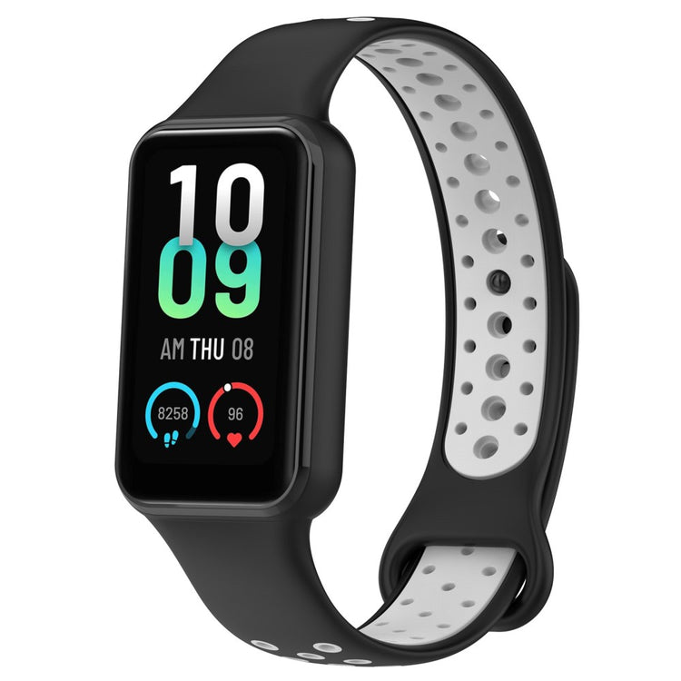 Mega Holdbart Silikone Rem passer til Xiaomi Redmi Band 2 - Sort#serie_3