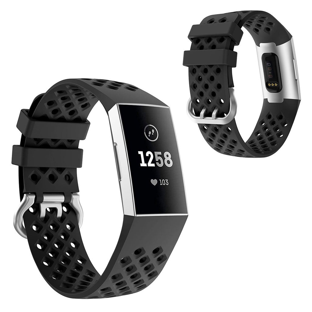 Meget sejt Fitbit Charge 4 / Fitbit Charge 3 Silikone Rem - Sort#serie_1
