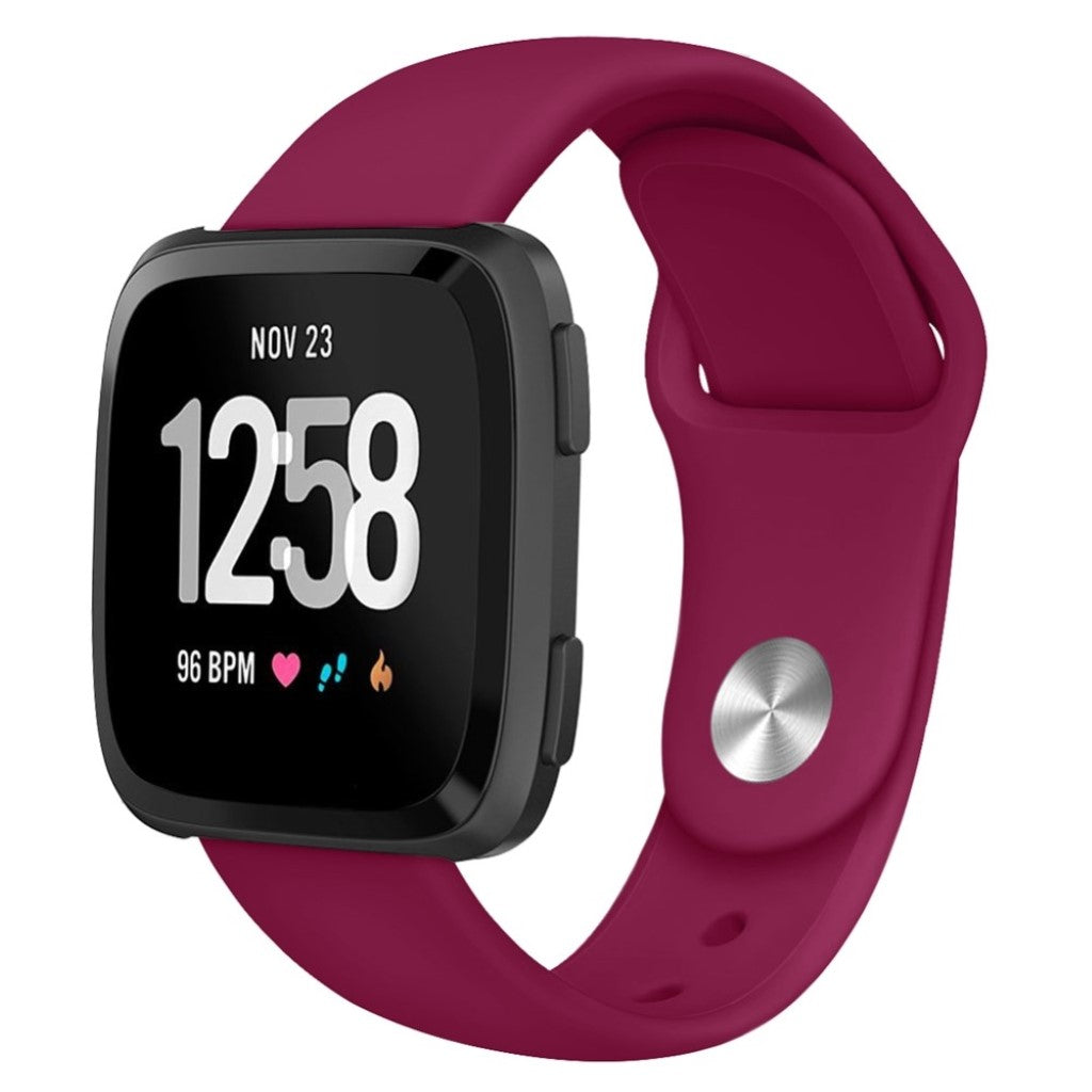 Helt vildt sejt Fitbit Versa Lite Silikone Rem - Rød#serie_8
