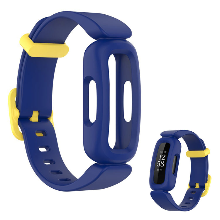 Fitbit Ace 3 / Inspire 2 integrated watch band - Dark Blue / Yellow#serie_13