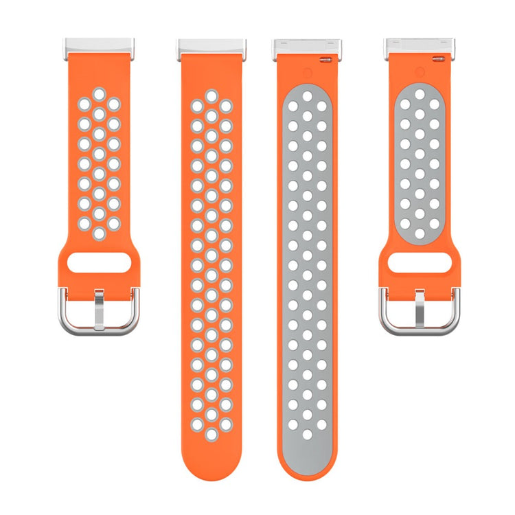 Tidsløst Universal Fitbit Silikone Rem - Orange#serie_3