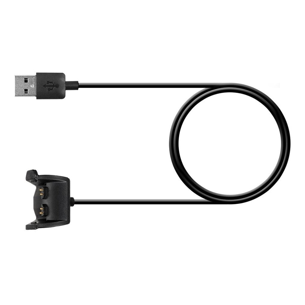1m Garmin Vivosmart HR USB Opladningskabel - Sort#serie_016