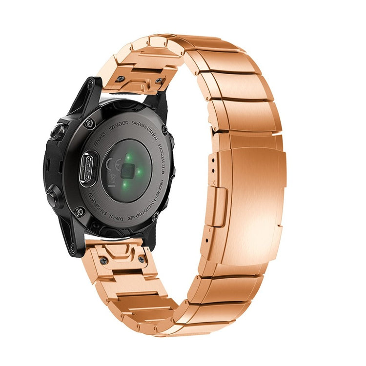 Meget holdbart Garmin Fenix 5S Metal Rem - Pink#serie_2