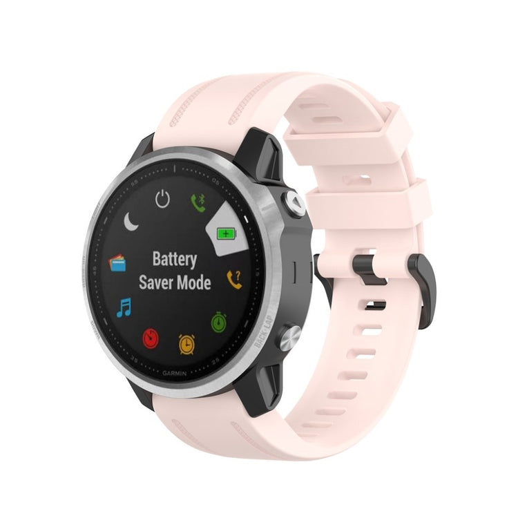 Rigtigt sejt Garmin Fenix 6S Silikone Rem - Pink#serie_11