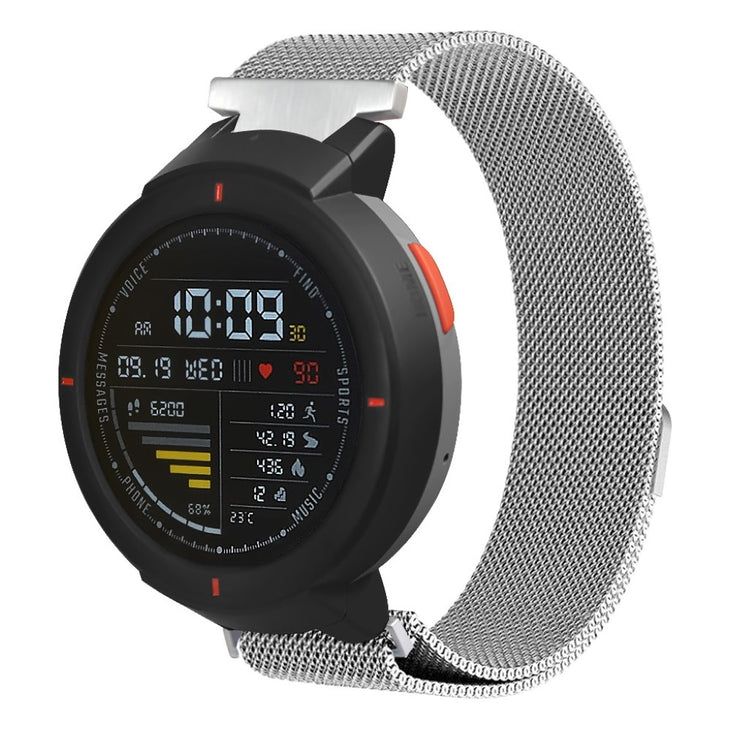 Super kønt Amazfit Verge 3 Metal Rem - Sølv#serie_2
