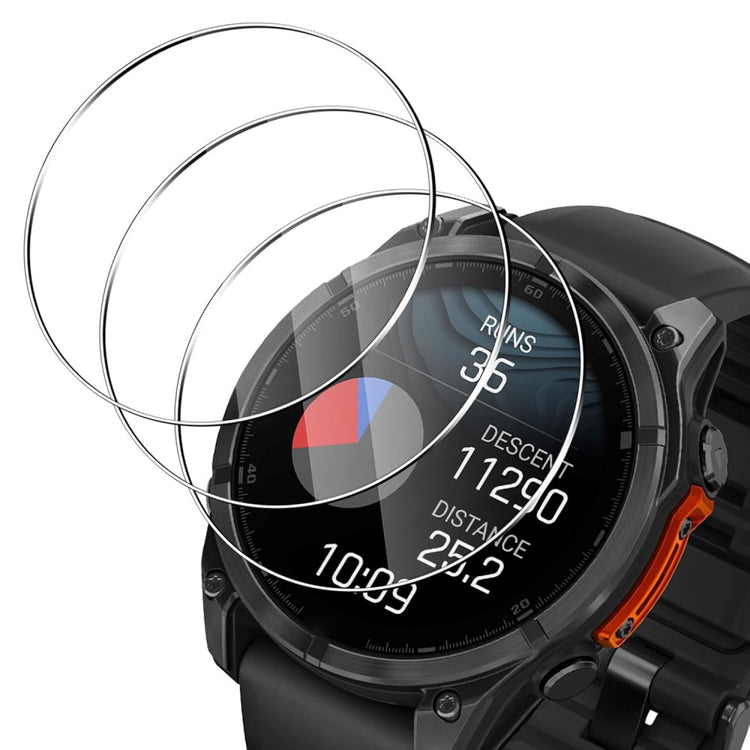 3-pack Garmin Fenix 8 51mm Screen Protector HD Clear Watch Screen Film#serie_1