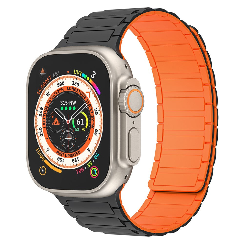 Helt Vildt Fint Silikone Universal Rem passer til Apple Smartwatch - Orange#serie_3