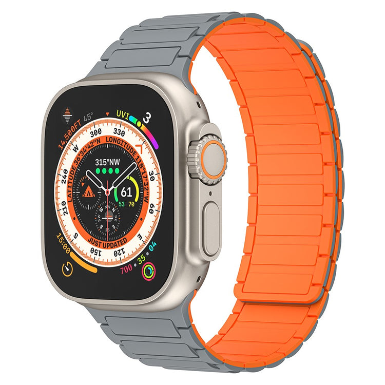 Helt Vildt Fint Silikone Universal Rem passer til Apple Smartwatch - Orange#serie_5