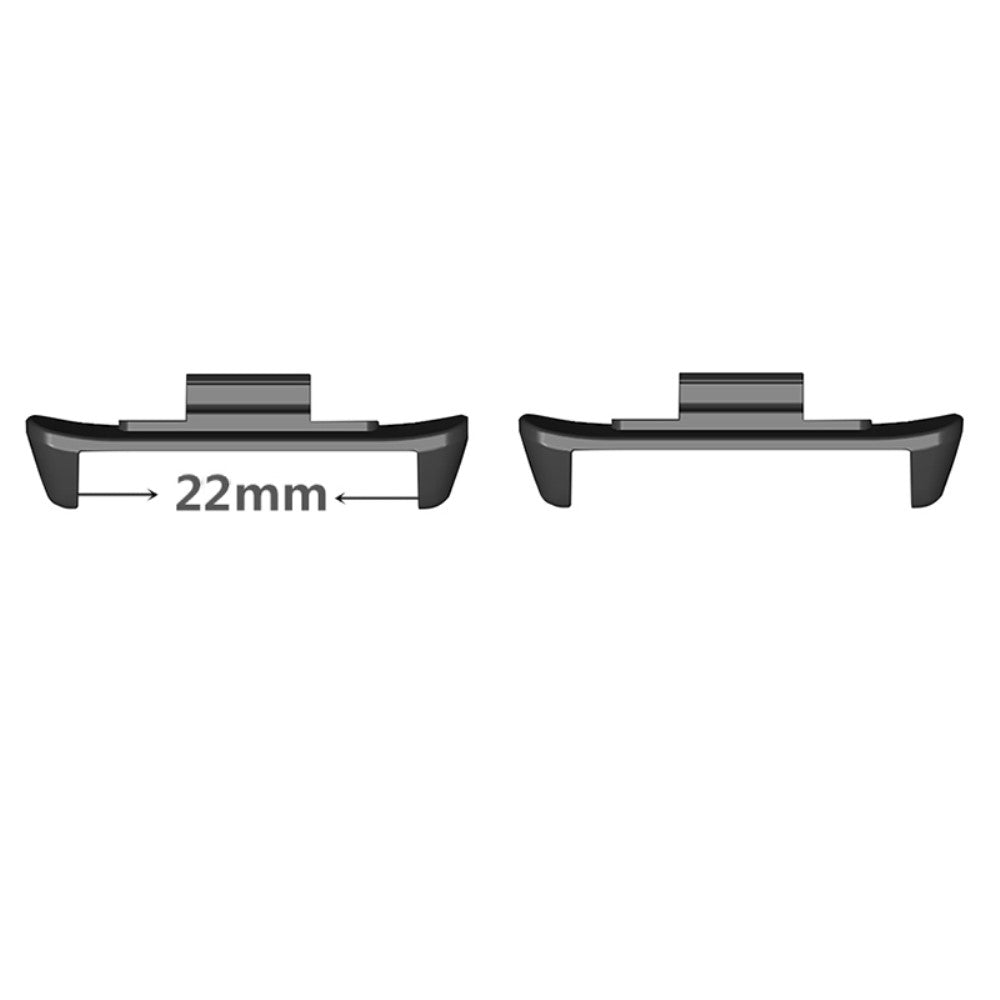 1 Pair Xiaomi Redmi Watch 4 Metal Watch Strap Connector 22mm Adapter Accessory - Black - Guld#serie_2