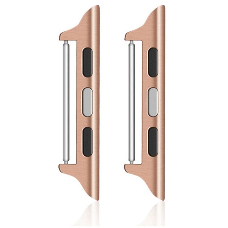 Apple Watch Series 41mm - 40mm - 38mm 1 Pair Wrist Strap Connector 14mm Watch Band Adapter - Gold - Pink#serie_4