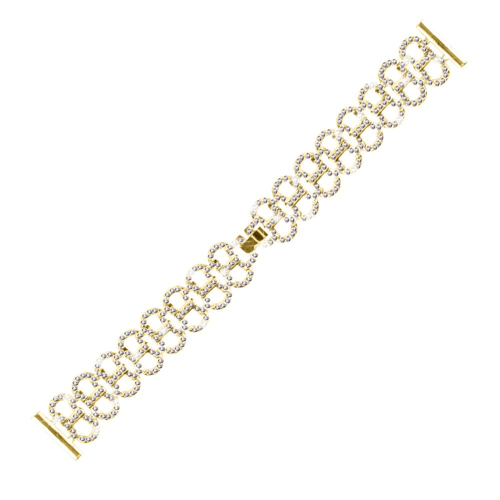 Garmin Vivomove HR / Vivomove Rhinestones Decor Gourd Shape band Alloy Watch Strap - Gold#serie_2