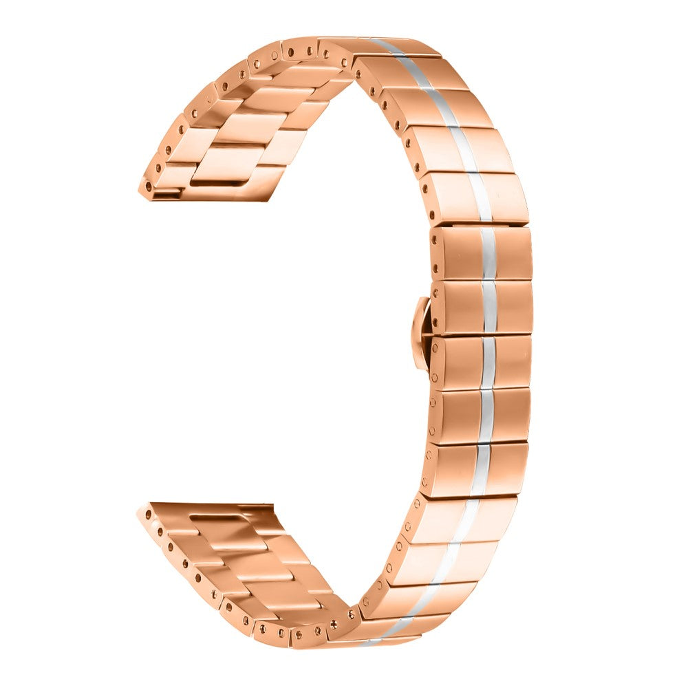 Garmin Vivomove HR / Vivomove Line Design Stainless Steel Watch Strap - Rose Gold+Silver#serie_5