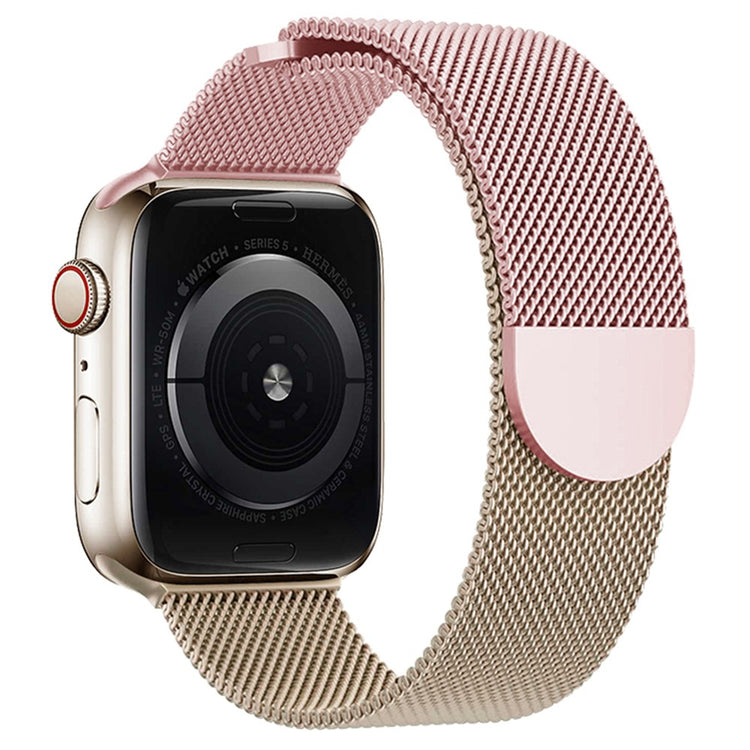 Apple Watch Series 7 8 9 41mm / 6 5 4 SE (2023) SE (2022) SE 40mm / 3 2 1 38mm Gradient Milanese Strap - Pink+Rose Gold#serie_2