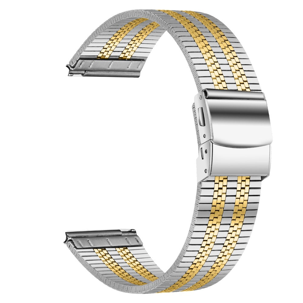 Huawei Watch GT Stainless Steel Watch Band Stylish 22mm Replacement Wrist Strap - Silver+Gold#serie_4