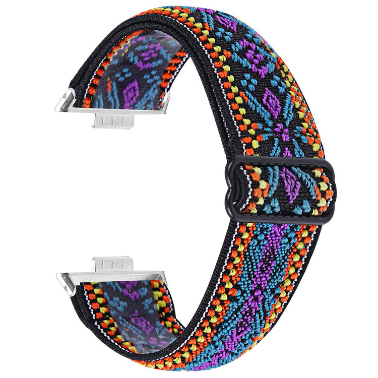 Huawei Watch Fit 3 Nylon Watch Strap Pattern Print Adjustable Elastic Wrist Band - 5##serie_4