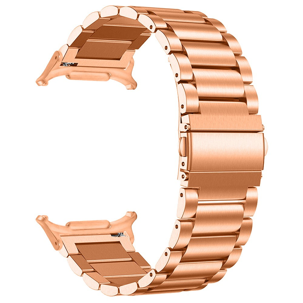 Samsung Galaxy Watch Ultra 47mm Watch Band 3-Bead Stainless Steel Metal Strap - Rose Gold#serie_6