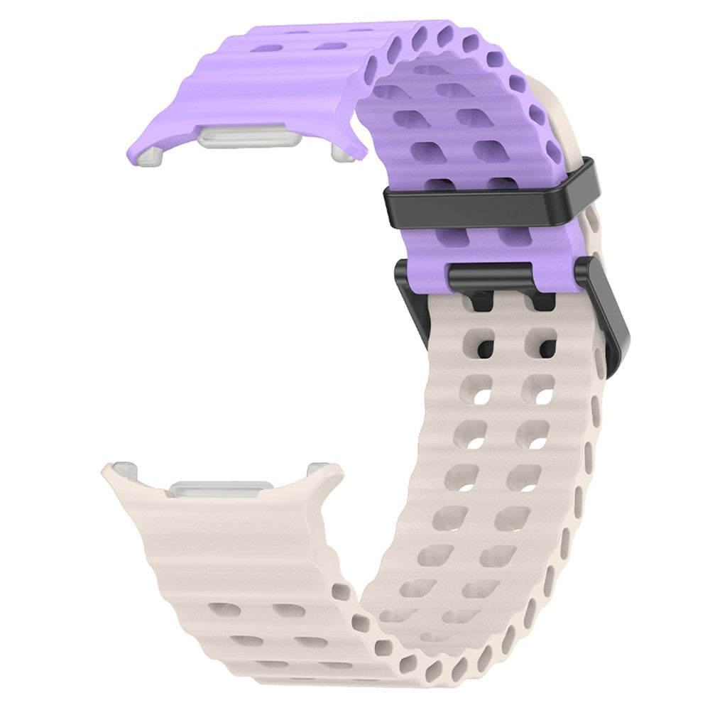 KALEBOL Samsung Galaxy Watch Ultra 47mm Wrist Band Replacement Silicone Watch Strap - Starlight+Purple#serie_12