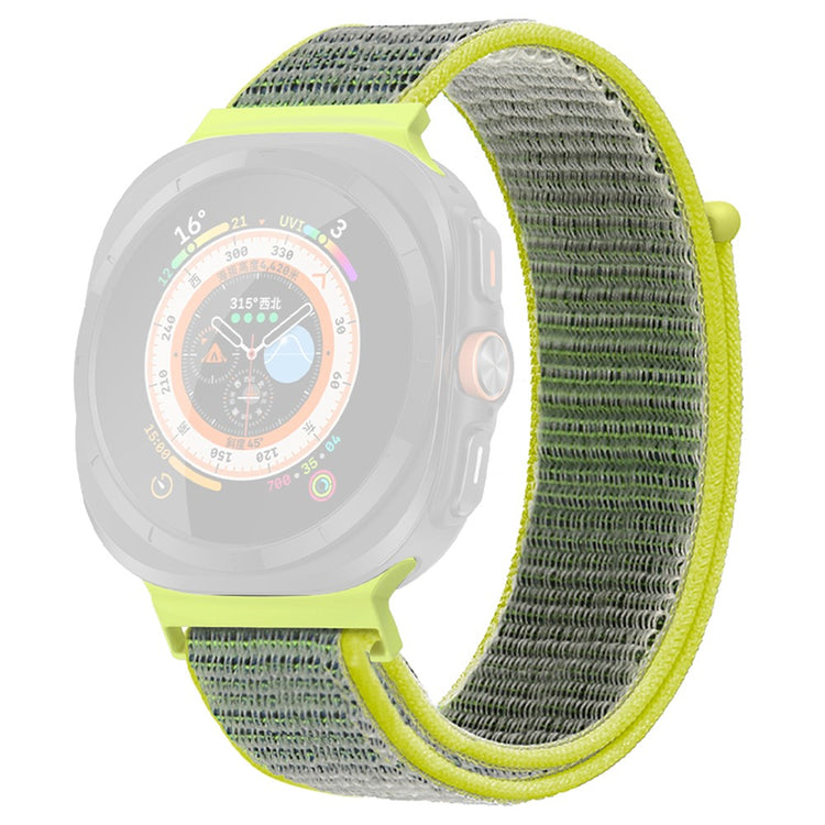 KALEBOL Samsung Galaxy Watch Ultra 47mm Adjustable Braided Nylon Band Replacement Wrist Strap - Bright Yellow#serie_12