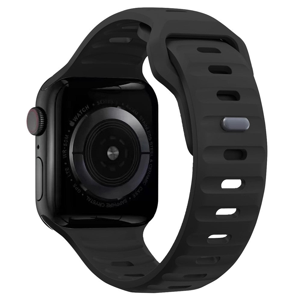 KALEBOL Apple Watch Series 49mm - 45mm - 44mm - 42mm Silicone Watch Band - Black#serie_6