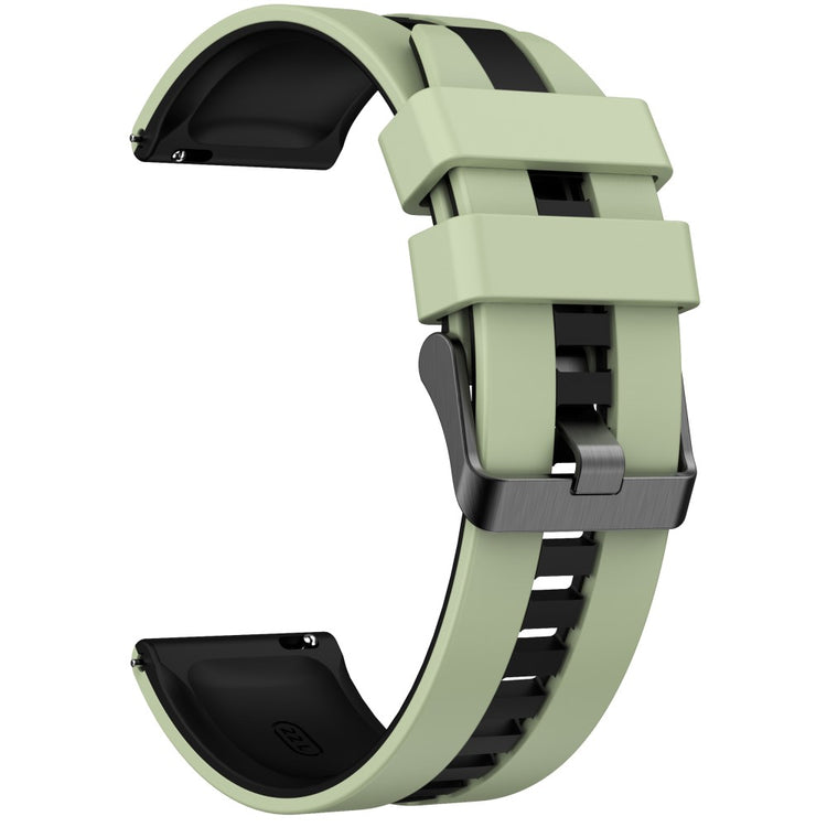 Huawei Watch 4 / 4 Pro / GT 4 46mm Replacement Strap 22mm Universal Silicone Watch Band - Mint Green+Black#serie_4