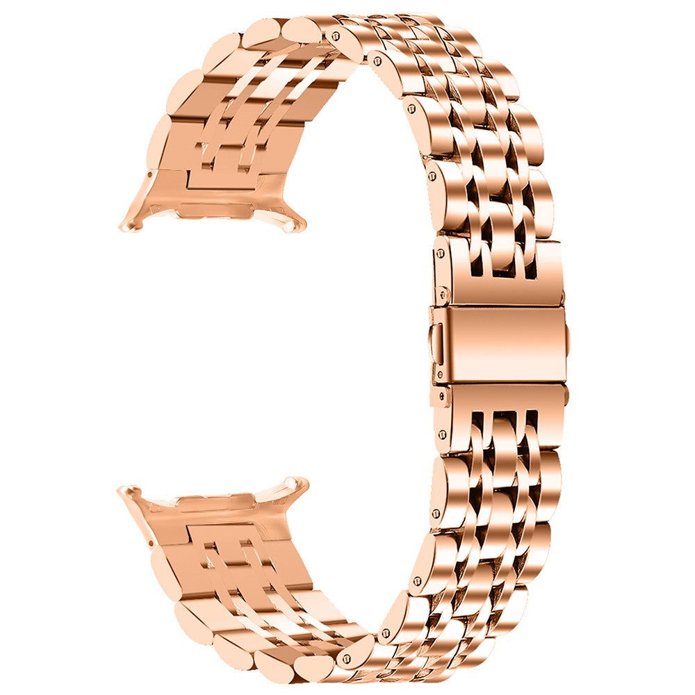 Samsung Galaxy Watch Ultra 47mm Slim Metal Band Stainless Steel 7-Bead Chain Watch Strap - Rose Gold#serie_4