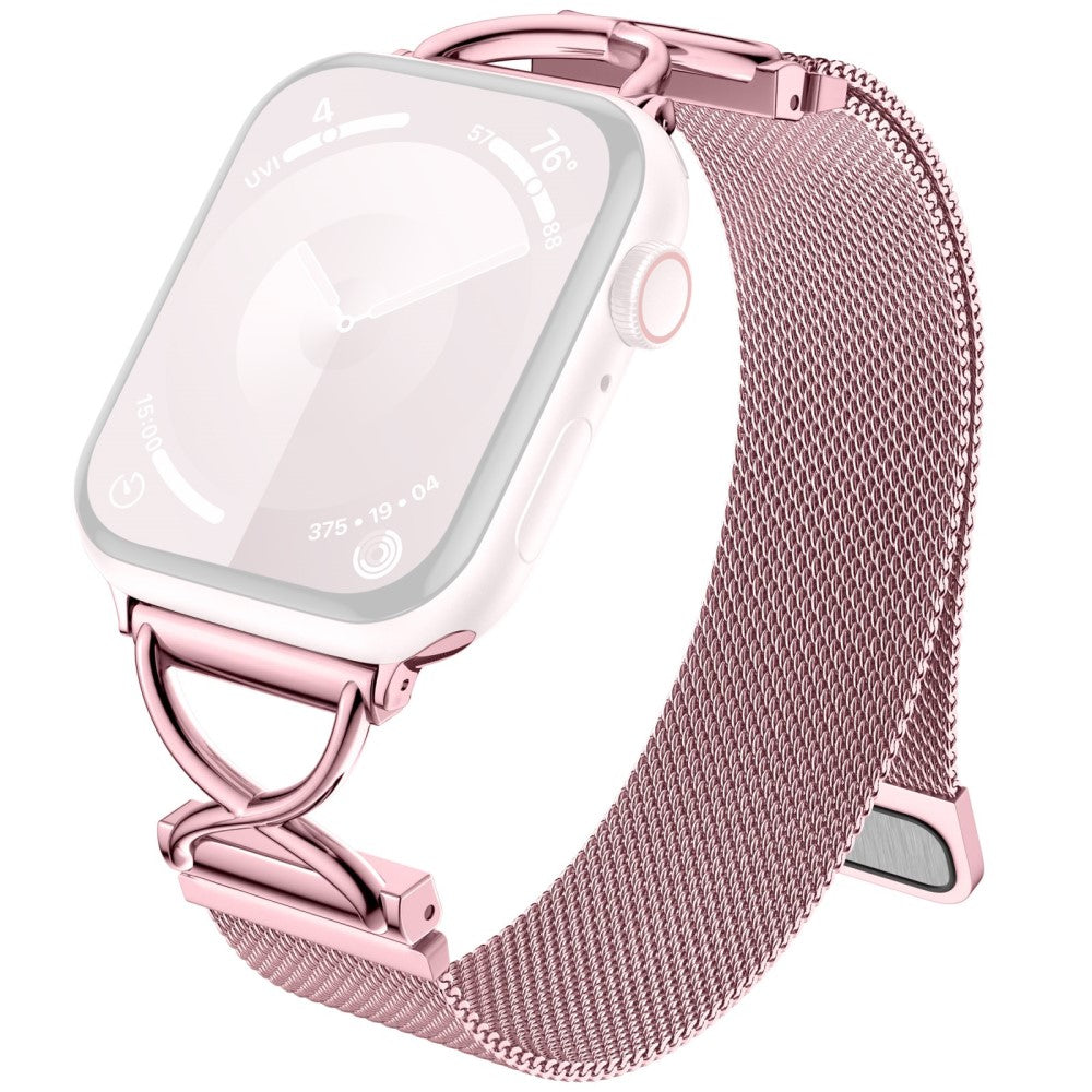 Apple Watch Series 9 8 7 41mm / 6 5 4 SE SE (2022) SE (2023) 40mm / 1 2 3 38mm Metal Strap Wrist Band - Rose Pink#serie_2