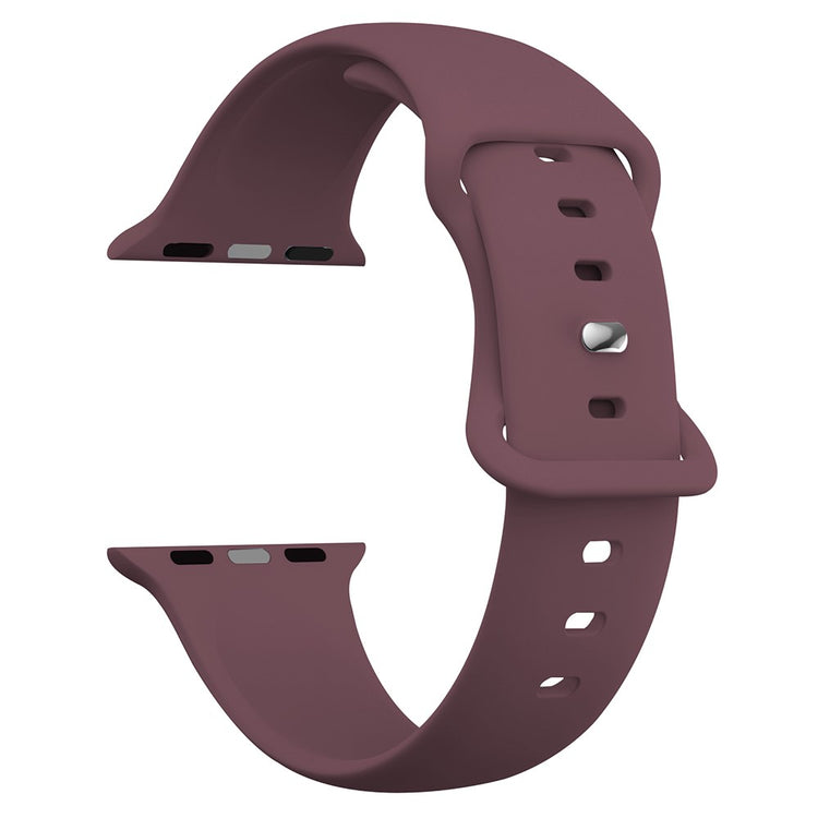 Apple Watch Series 41mm - 40mm - 38mm Watch Strap 8-Shaped Buckle Silicone Band - Wine Red#serie_3