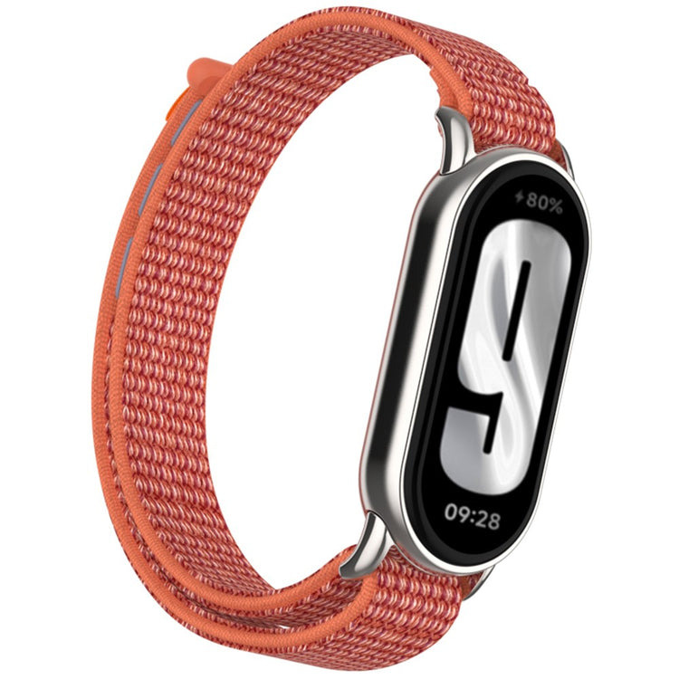 Xiaomi Mi Band 9 / Smart Band 8 Watch Strap Nylon Loop Adjustable Wrist Band - Rose Red#serie_6