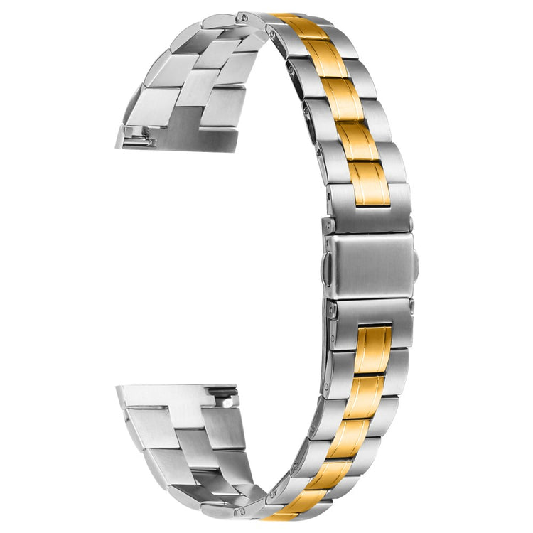 Fossil Gen 5 Julianna Stainless Steel Band Ultra-Thin Replacement Watch Strap - Silver+Gold#serie_3