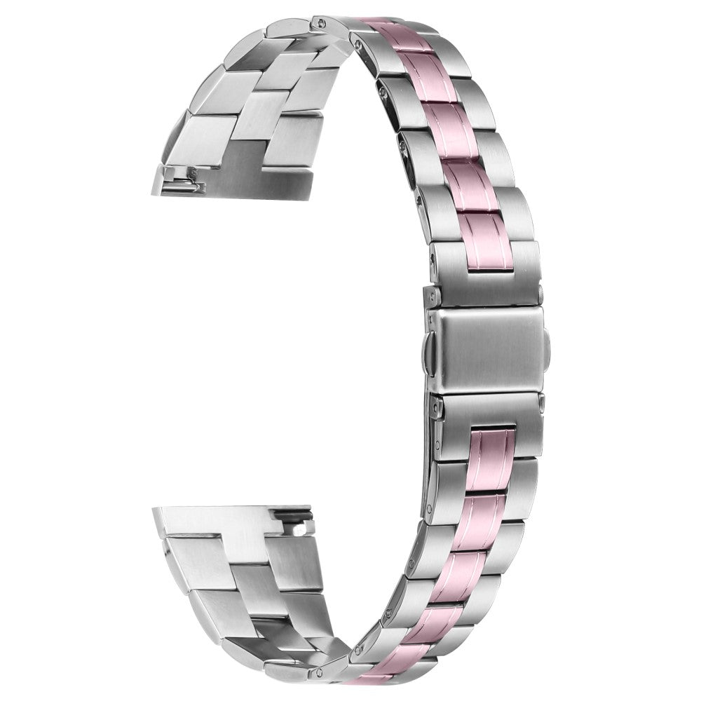 Huami Amazfit Stratos Watch Band Stainless Steel Ultra Thin Wrist Strap - Silver+Rose Pink#serie_4