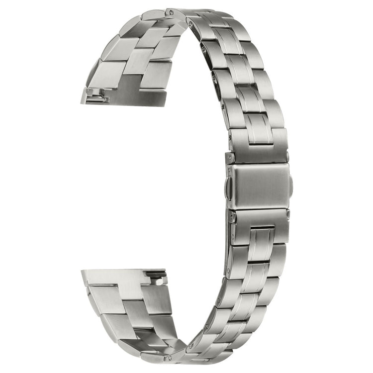 Fitbit Versa Lite / Versa 2 / Versa Watch Strap Stainless Steel Three-Beads Wrist Band - Titanium#serie_8