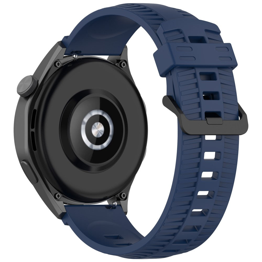 Huawei Watch GT 3 42mm / GT 3 Pro 43mm Silicone Watch Strap 20mm Tire Texture Wrist Band - Navy Blue#serie_4