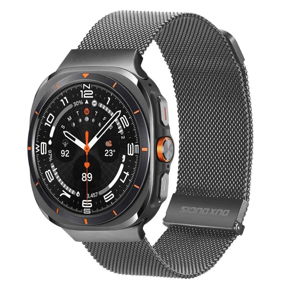 DUX DUCIS Samsung Galaxy Watch Ultra 47mm Magnetic Milanese Watch Band Stainless Steel Strap - Gun-Grey#serie_3