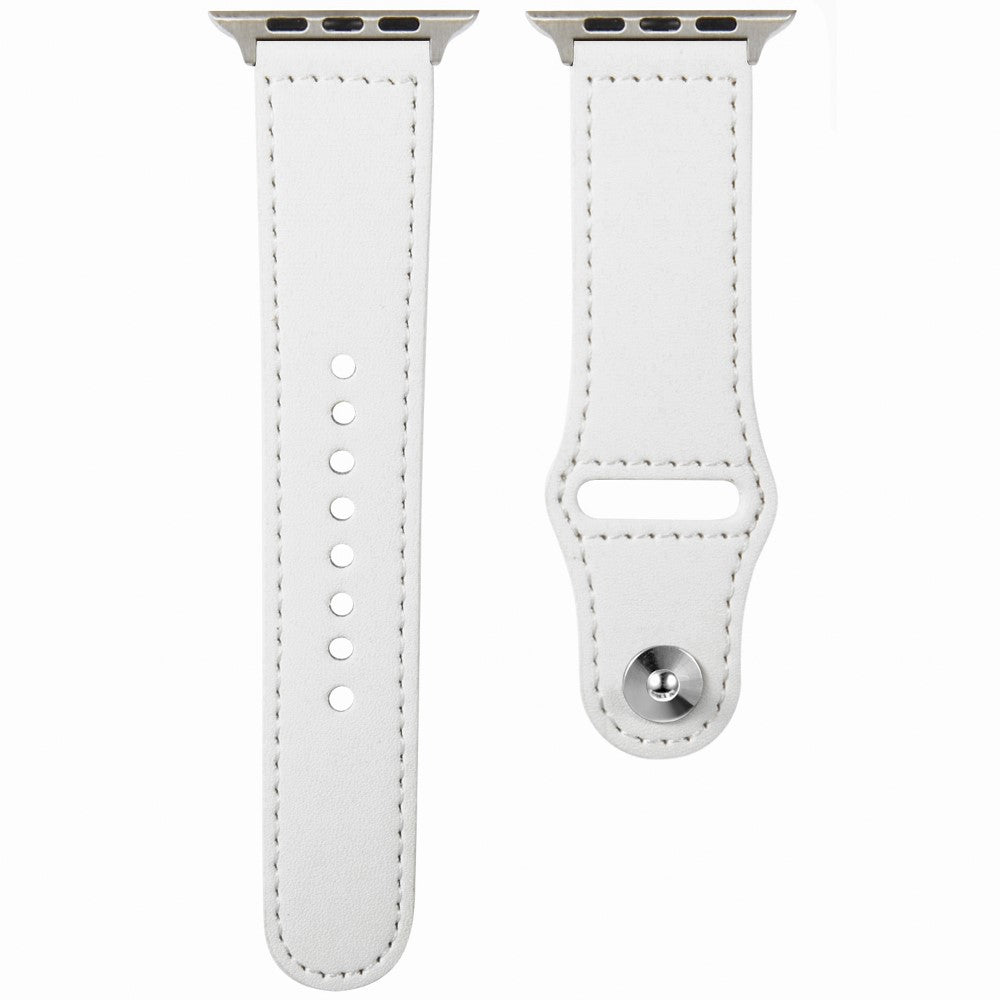 KALEBOL Apple Watch Series 41mm - 40mm - 38mm Watch Strap, Large Buckle - White#serie_2