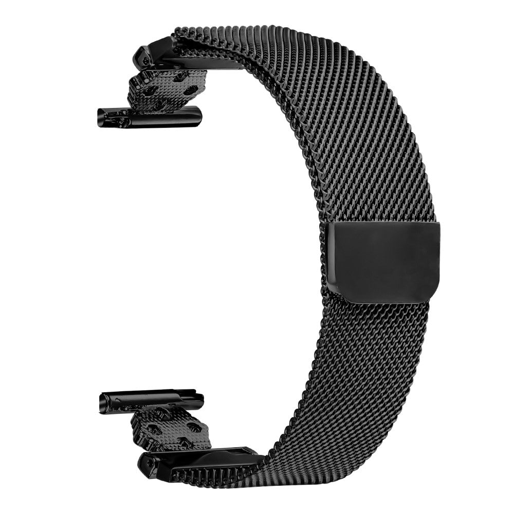 Garmin vivoactive 5 / GarminActive 5 Milanese Band Flower Stainless Steel Magnetic Mesh Watch Strap - Black#serie_1