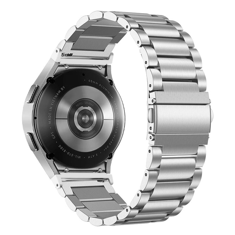 Samsung Galaxy Watch7 44mm / 40mm Stainless Steel Band 3-Bead Smart Watch Strap with Connector, Silver#serie_1