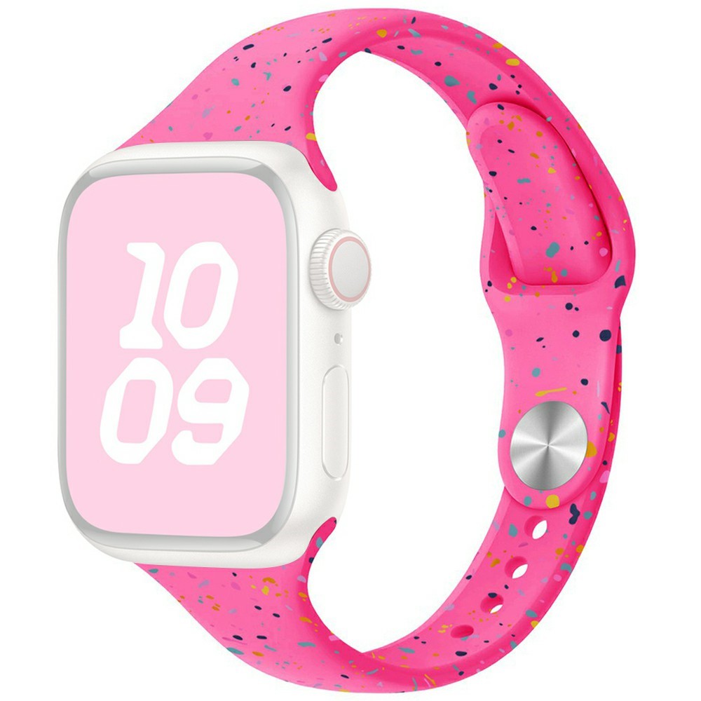 Silicone Strap Apple Watch Series 41mm - 40mm - 38mm Watch Band - Barbie Pink#serie_2