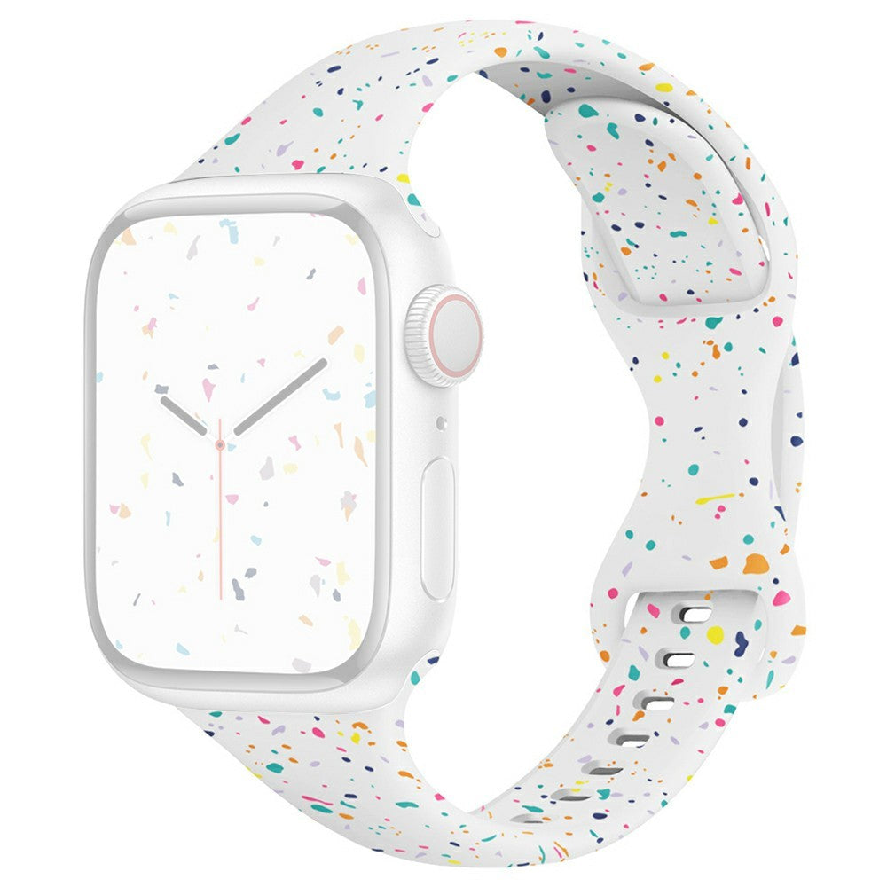 Strap Apple Watch Series 41mm - 40mm - 38mm Silicone Band - White#serie_8