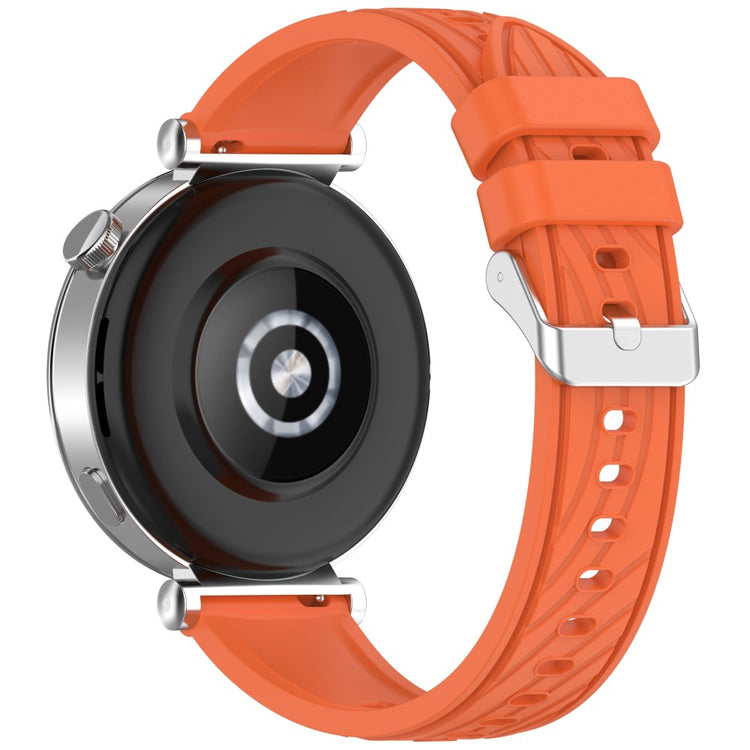 Huawei Watch GT 5 Pro 42mm / GT 5 41mm / GT 4 41mm Watch Strap 18mm Textured Silicone Band - Orange#serie_6