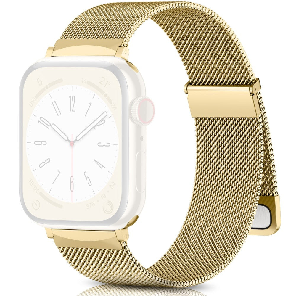 Apple Watch Series 49mm - 45mm - 44mm - 42mm Metal Strap Watchband - Gold#serie_3