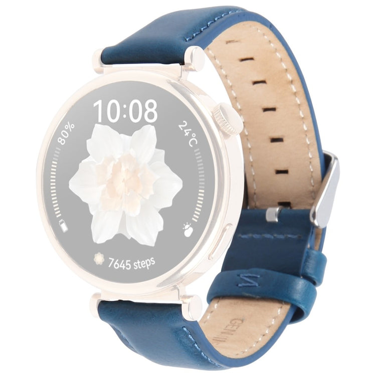Garmin Lily 2 Active / Lily 2 Wrist Strap 14mm Top Layer Cowhide Leather Watch Band - Blue#serie_6