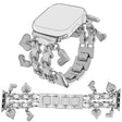Mega Przyjemny Apple Smartwatch Metal Uniwersalne Pasek