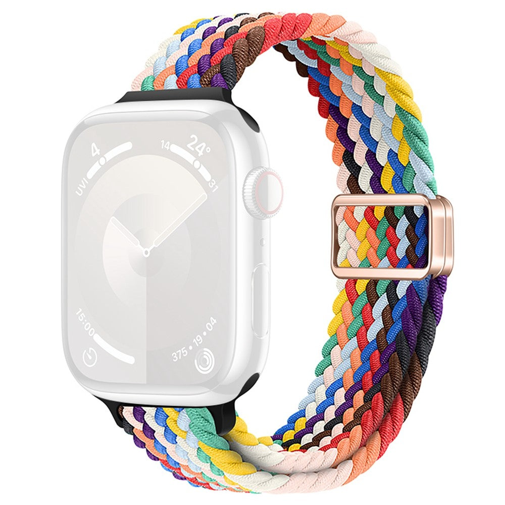 KALEBOL Braided Watch Strap Apple Watch Series 10 46mm Magnetic Nylon Wristbands - Official Rainbow#serie_1