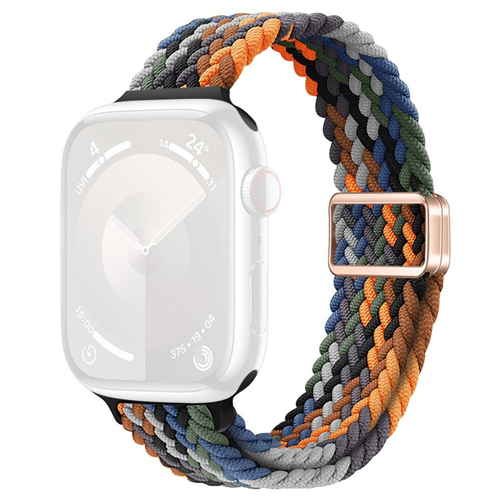 KALEBOL Braided Watch Strap Apple Watch Series 10 46mm Magnetic Nylon Wristbands - Camo Multi-Color#serie_11